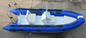 Rigid Inflatable RIB Boats 1.2mm PVC Tube In Blue Color Max 30HP Motor supplier
